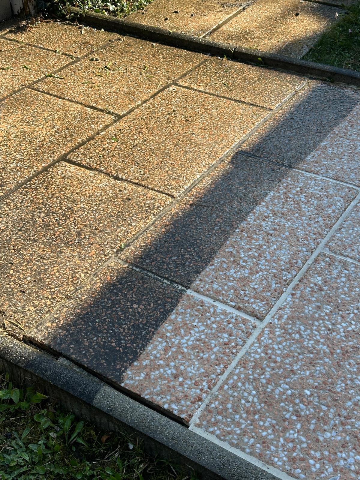 Nahaufnahme einer frisch gereinigten Oberfläche